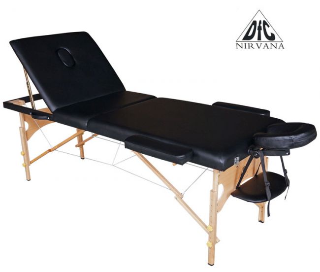 Складной массажный стол DFC Nirvana Relax Pro Black (черный)